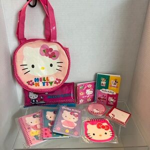 Hello Kitty Stationary Collectibles Set: Kawaii School & Office Supplies Lot New